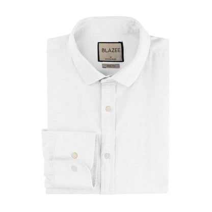 Linen Shirt Long Sleeve - Ocean