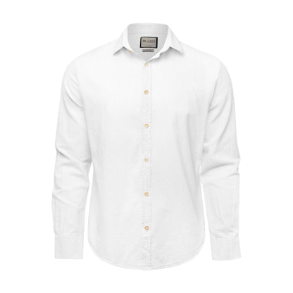 Linen Shirt Long Sleeve - Ocean